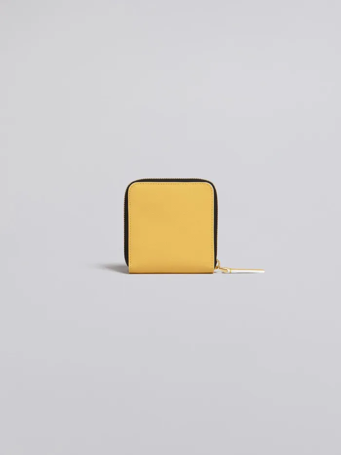 Marni Yellow Saffiano Leather Ziparound Wallet Maiz Womens Wallets and Small Leather Goods Marni Yellow Saffiano Leather Ziparound Wallet Maiz Womens Wallets and Small Leather Goods