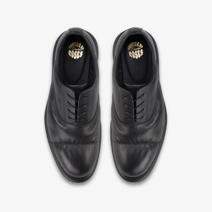 Martine Rose Womens Oxford 1 Black Leather Women Clarks Loafers and Oxfords