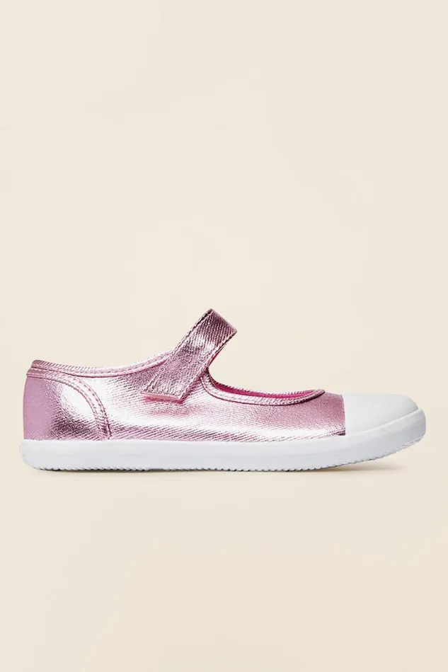 Mary Janes Girl Seed Heritage Mary Jane Canvas Shoes Pink Metallic