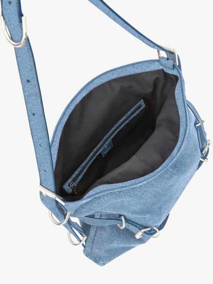 Medium Voyou Bag In Denim Medium Blue Women Givenchy Shoulder Bags