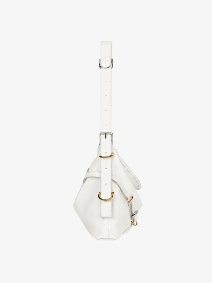 Medium Voyou Bag In Leather Ivory Women Givenchy Shoulder Bags