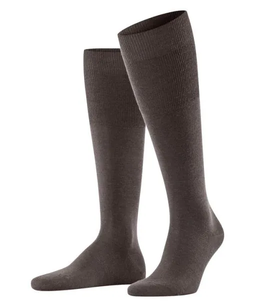 Men Airport Men Kneehigh Socks Brown Mel FALKE Knee High Socks