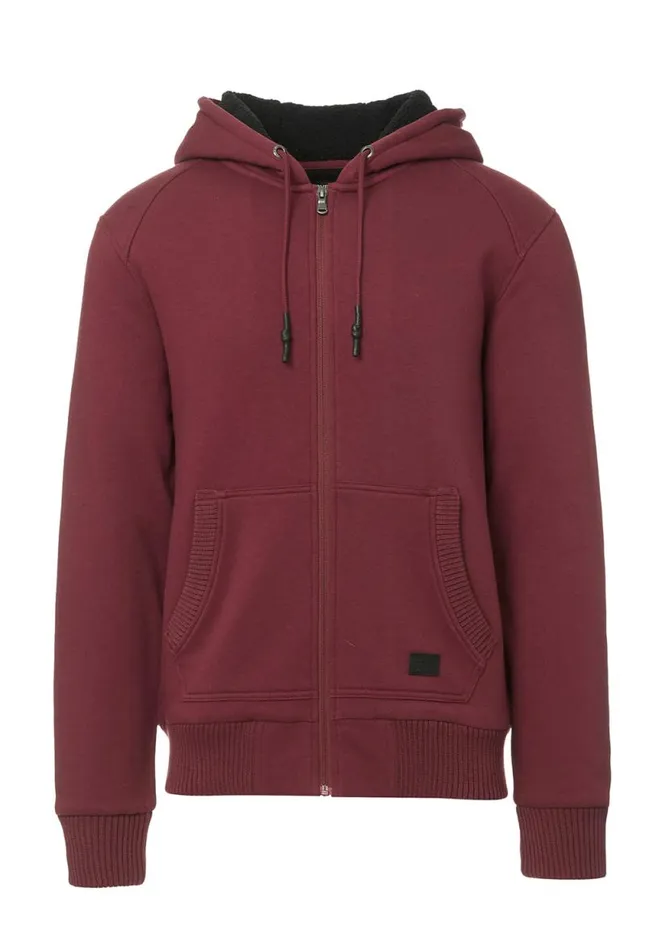 Men Fasox Red Mens Sweatshirt Oxblood Buffalo David Bitton Sweatshirts and Hoodies