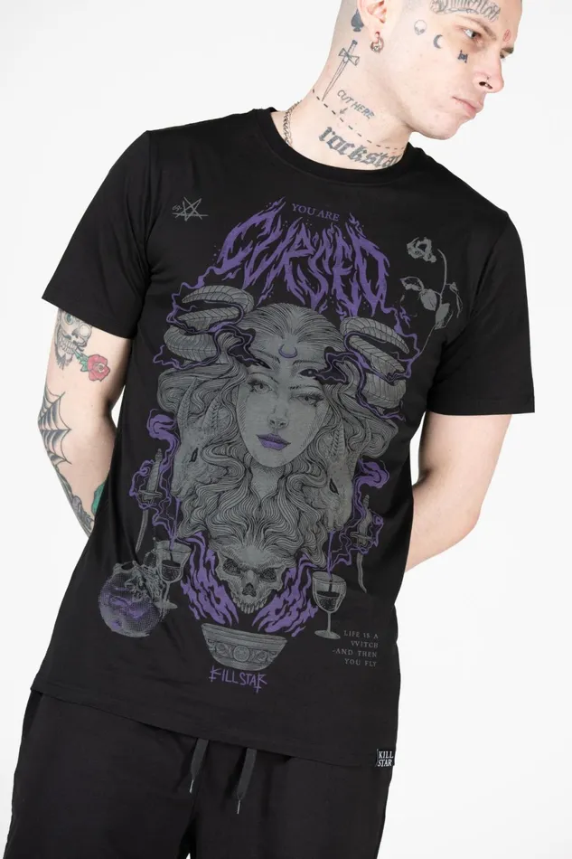 Men Graphic Tops Killstar Allergra TShirt
