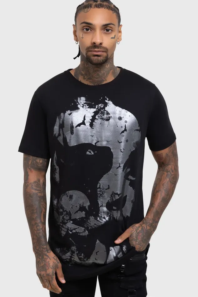 Men Graphic Tops Killstar Dark Serenity TShirt