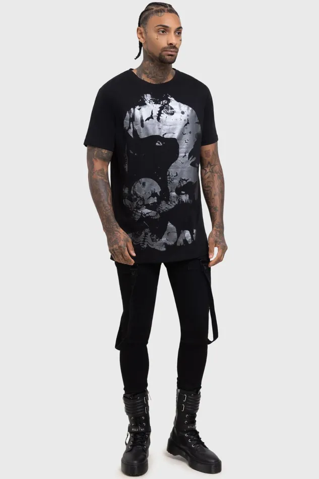 Men Graphic Tops Killstar Dark Serenity TShirt