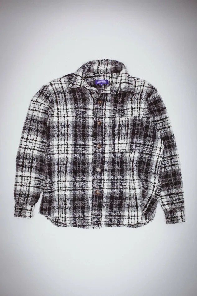 Men Heavy Flannel Overshirt Fucking Awesome Shirts
