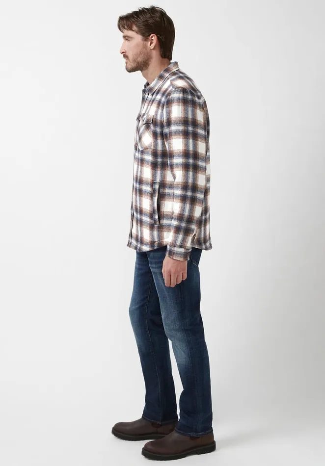Men Jagig Light Brown Mens Jacket Milk Buffalo David Bitton Jackets