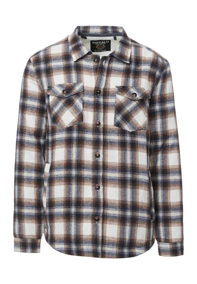 Men Jagig Light Brown Mens Jacket Milk Buffalo David Bitton Jackets