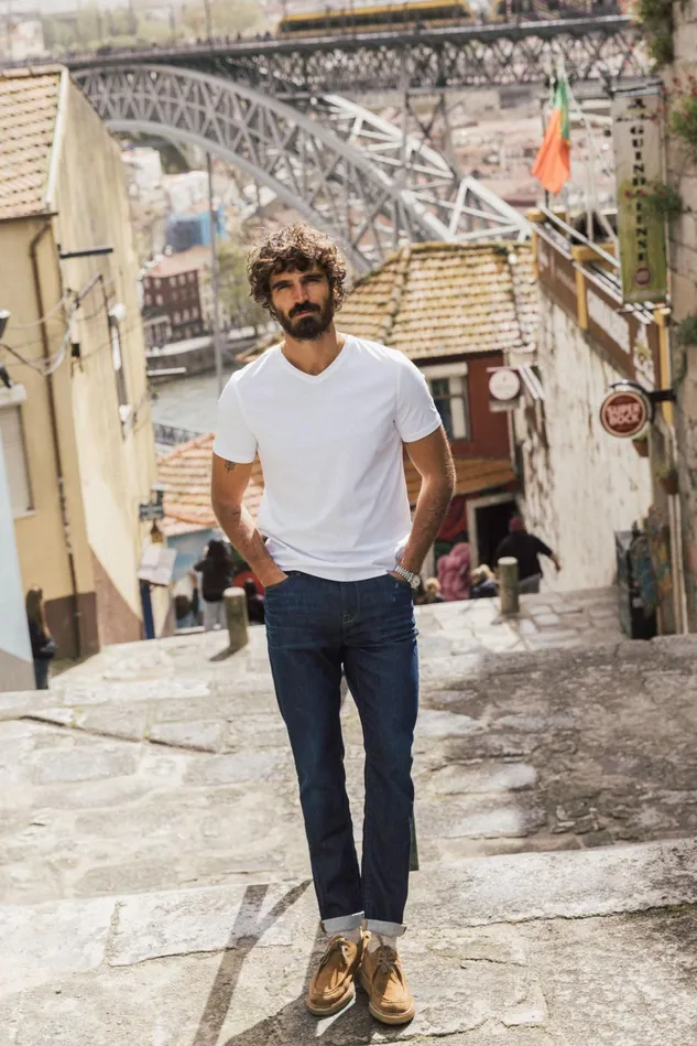 Men Jeans MOS MOSH MMGEric Verona Jeans Dark Blue Denim