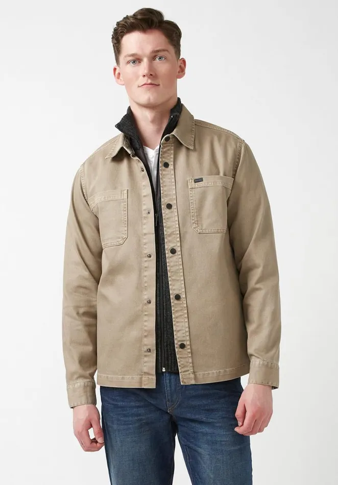 Men Josh Mink Men039s Shirt Jacket Mink Buffalo David Bitton Jackets