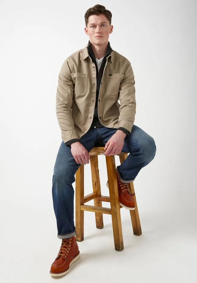 Men Josh Mink Men039s Shirt Jacket Mink Buffalo David Bitton Jackets