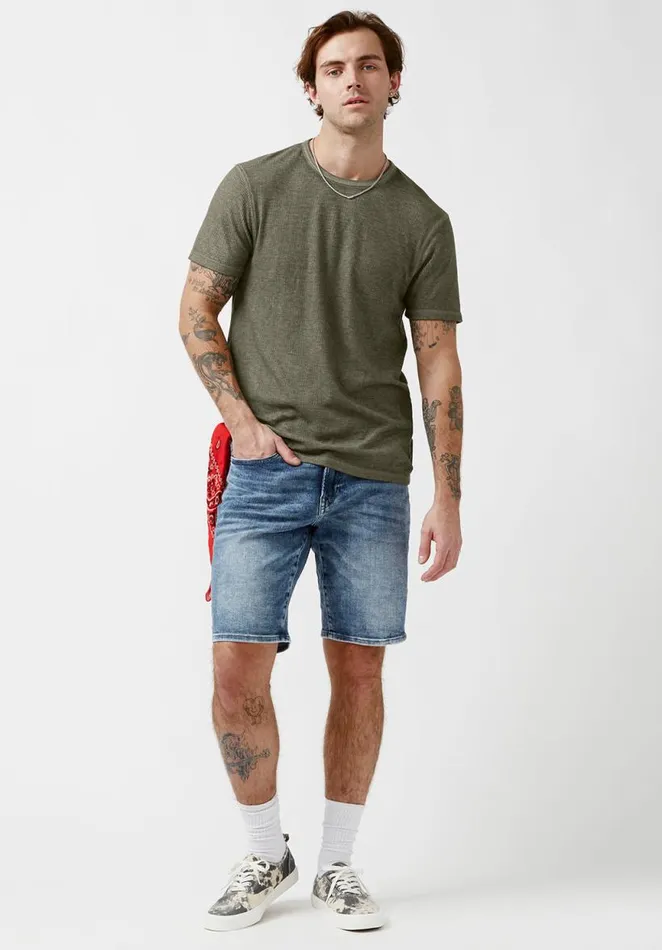 Men Kabut Fern ShortSleeve Mens Top Fern Buffalo David Bitton Tops and Tees