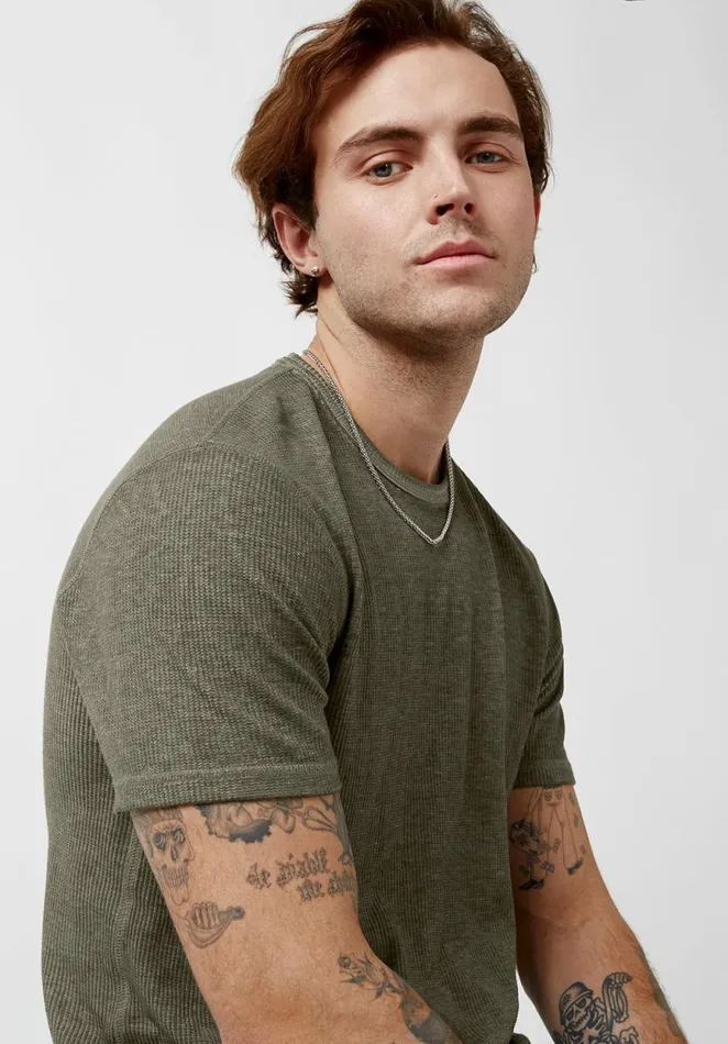 Men Kabut Fern ShortSleeve Mens Top Fern Buffalo David Bitton Tops and Tees