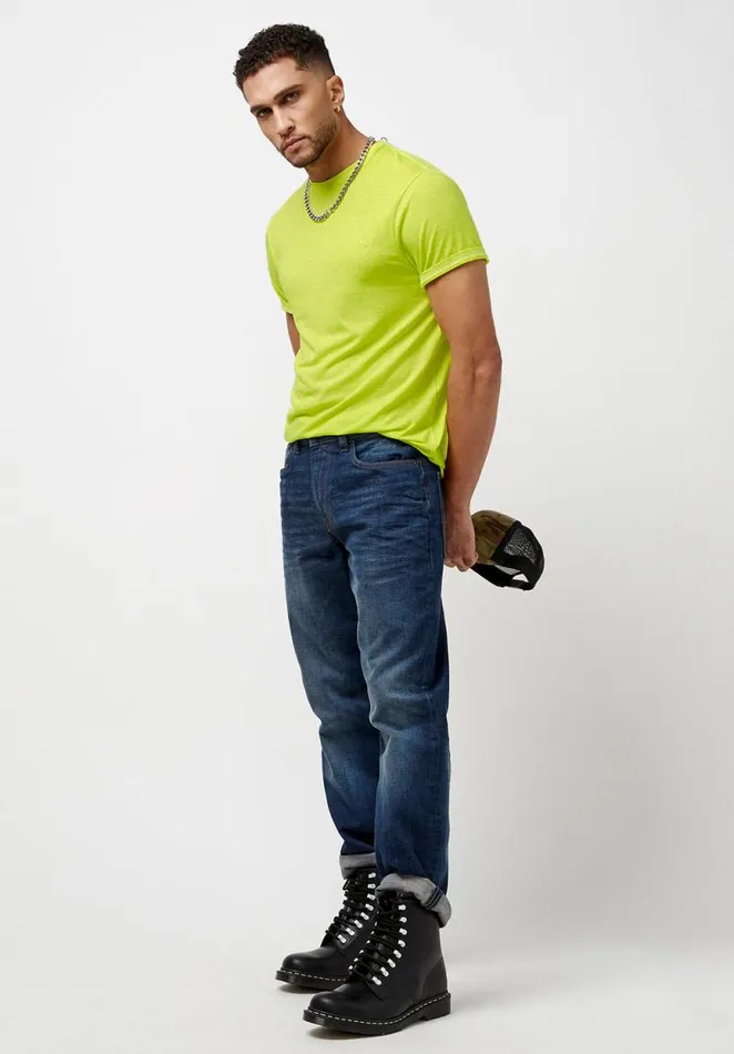 Men Kathin Faded Navy TShirt Whale Buffalo David Bitton Tops and Tees