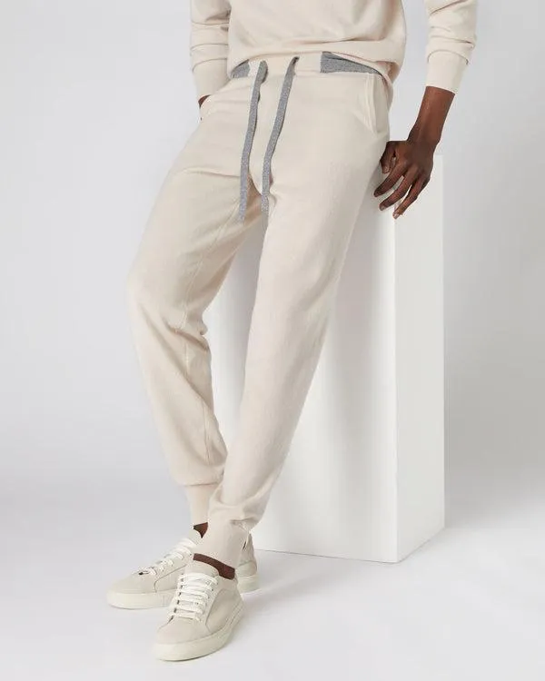 Men Men039s Cashmere Lounge PantsIn Almond White Almond White NPeal Pants