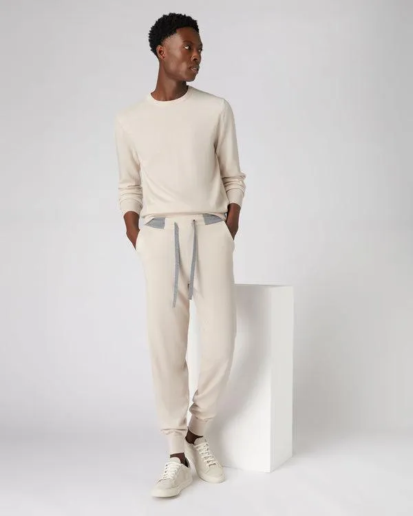 Men Men039s Cashmere Lounge PantsIn Almond White Almond White NPeal Pants