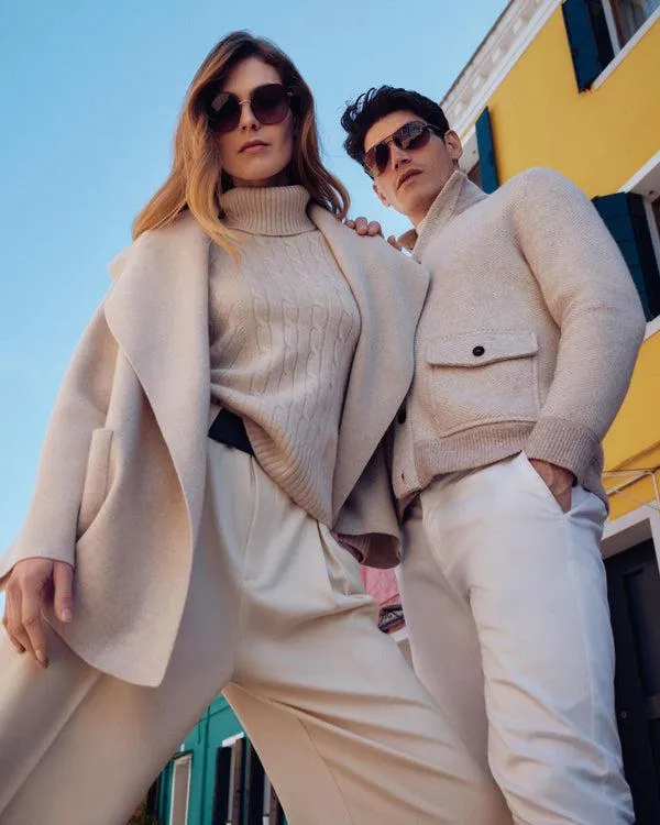 Men Men039s Herringbone Cashmere JacketIn Sand Brown Sand Brown NPeal Coats and Jackets
