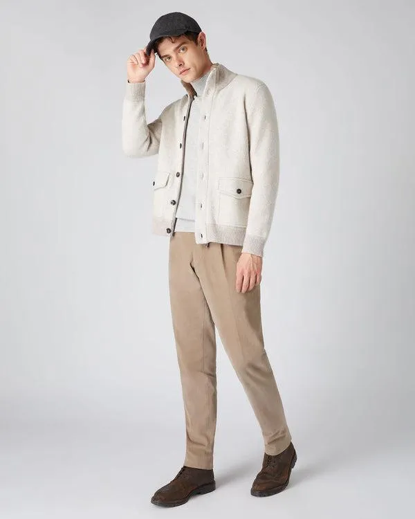 Men Men039s Herringbone Cashmere JacketIn Sand Brown Sand Brown NPeal Coats and Jackets