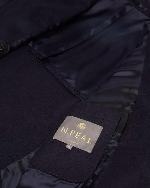 Men Men039s Short Woven JacketIn Navy Blue Navy Blue NPeal Coats and Jackets