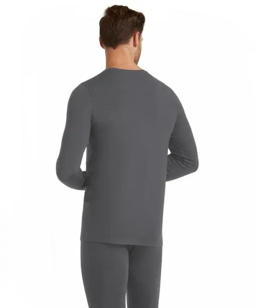 Men Men Long Sleeve Shirt Roundneck Daily ClimaWool Dark Grey FALKE Shirts