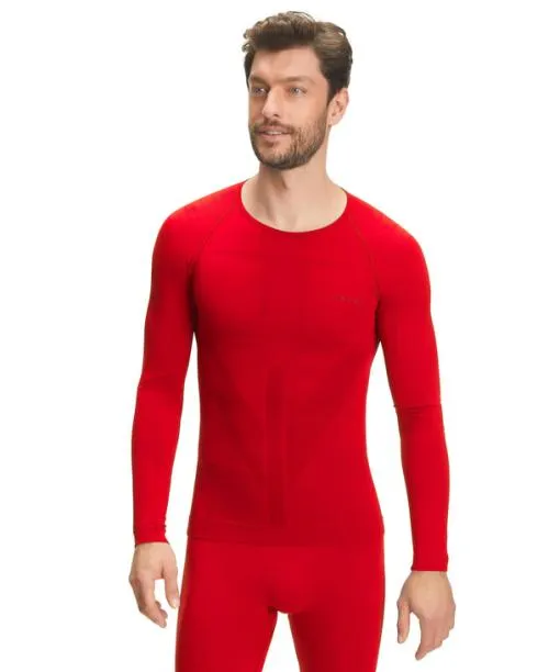 Men Men Long Sleeve Shirt Warm Scarlet FALKE Long Sleeve Shirts