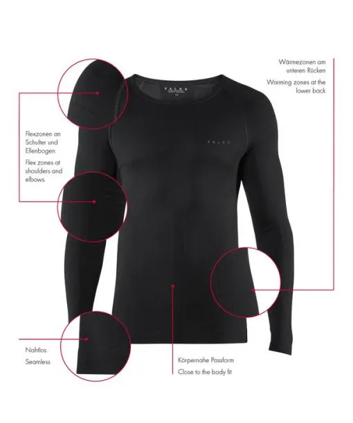 Men Men Long Sleeve Shirt Warm Scarlet FALKE Long Sleeve Shirts Men Men Long Sleeve Shirt Warm Scarlet FALKE Long Sleeve Shirts