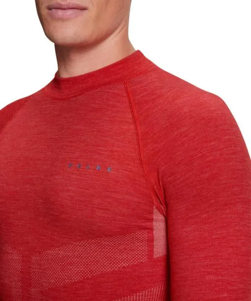 Men Men Long Sleeve Shirt WoolTech Tangerine FALKE Long Sleeve Shirts
