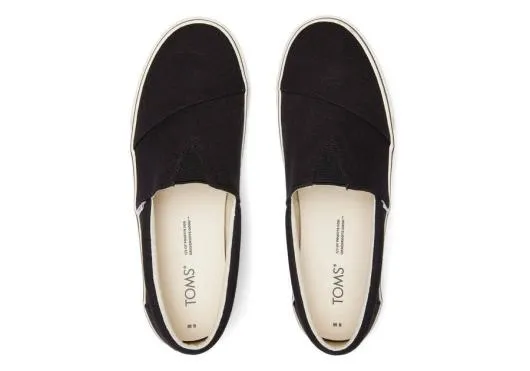 Men MenFenix Black TOMS Slip Ons