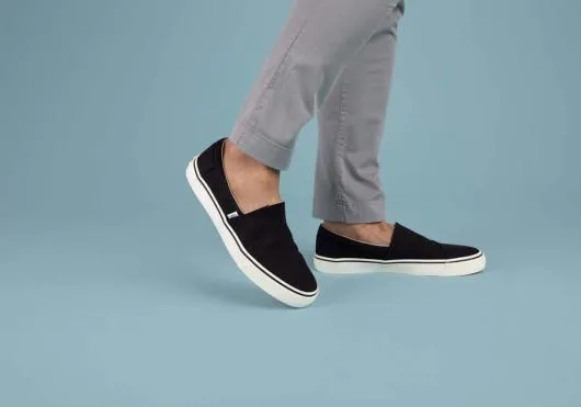 Men MenFenix Black TOMS Slip Ons