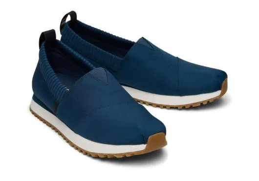 Men MenResident 20 Blue Ripstop Sneaker Dark Indigo TOMS Slip Ons