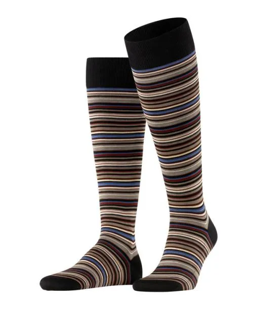 Men Microblock Men Kneehigh Socks Grey FALKE Knee High Socks