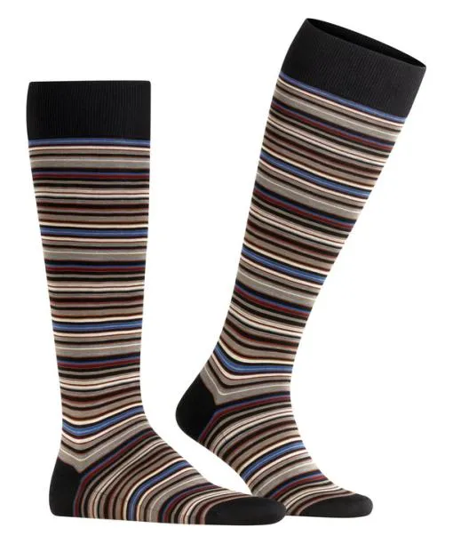 Men Microblock Men Kneehigh Socks Grey FALKE Knee High Socks