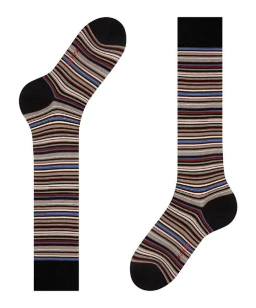 Men Microblock Men Kneehigh Socks Grey FALKE Knee High Socks