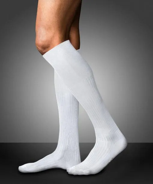 Men No 10 Pure Fil Dcosse Men Kneehigh Socks White FALKE By Material