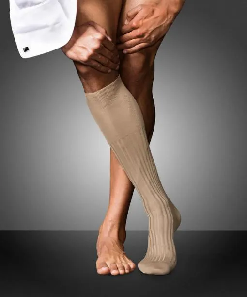 Men No 13 Finest Piuma Cotton Men Kneehigh Socks Brownie Me FALKE Knee High Socks