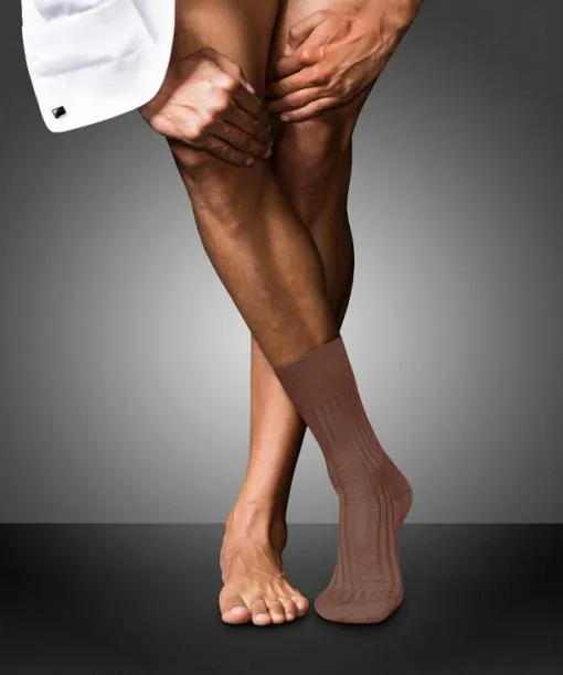 Men No 13 Finest Piuma Cotton Men Socks Brandy FALKE Socks