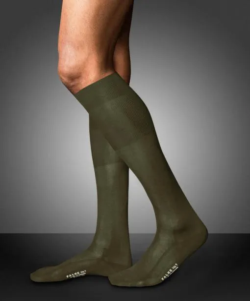 Men No 9 Pure Fil Dcosse Men Kneehigh Socks Artichoke FALKE Knee High Socks