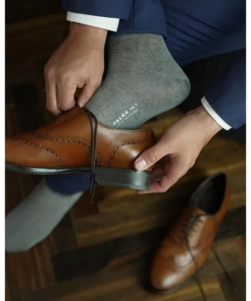 Men No 9 Pure Fil Dcosse Men Socks Brass FALKE Socks