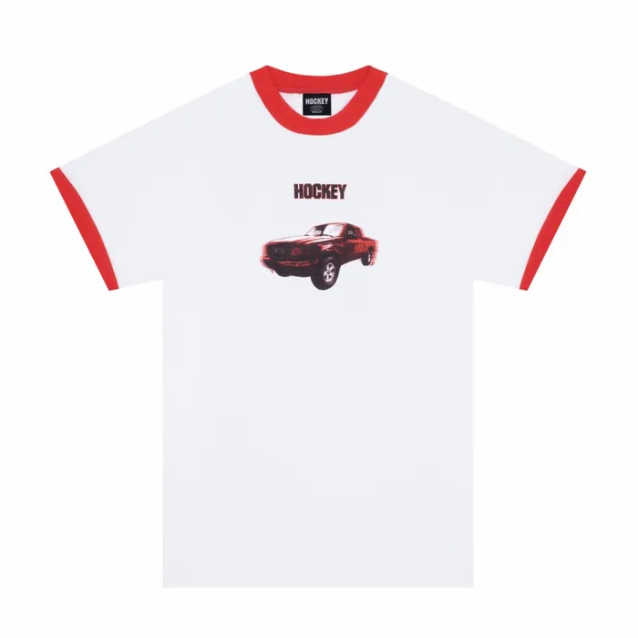 Men Red Ranger Ringer Tee Fucking Awesome Short Sleeve