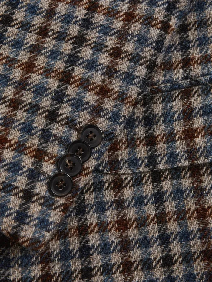 Men Reiss Brands Jacobson Wool Double Breasted Blazer Blue Moon