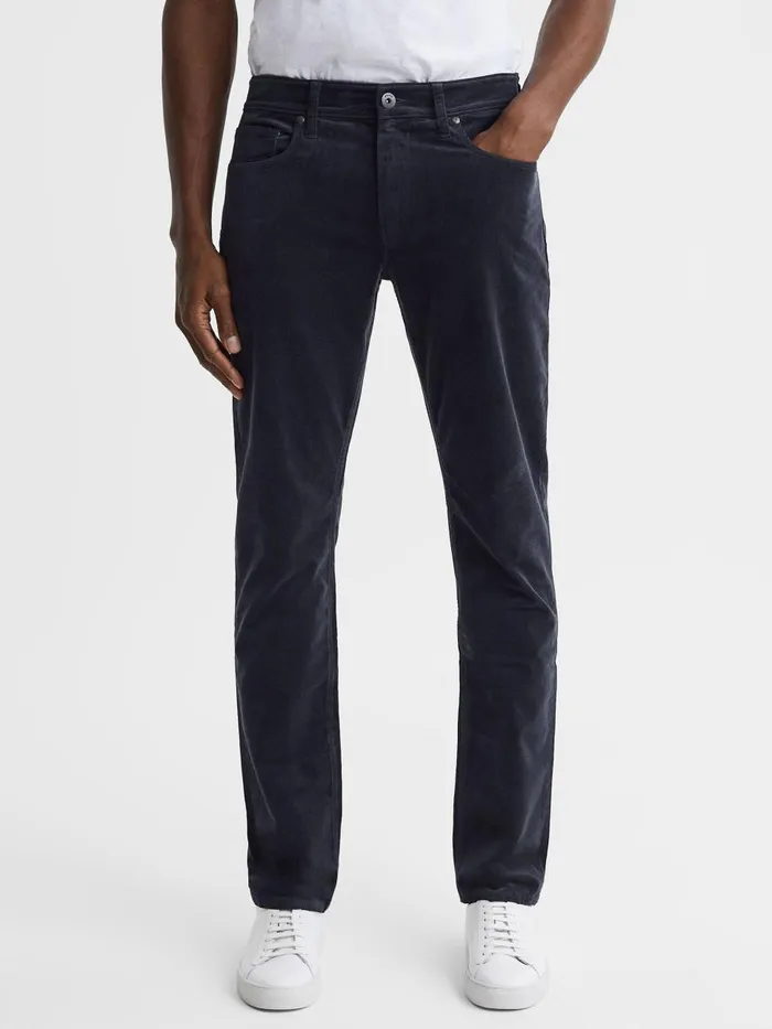 Men Reiss Jeans Corduroy Jeans Deep Anchor