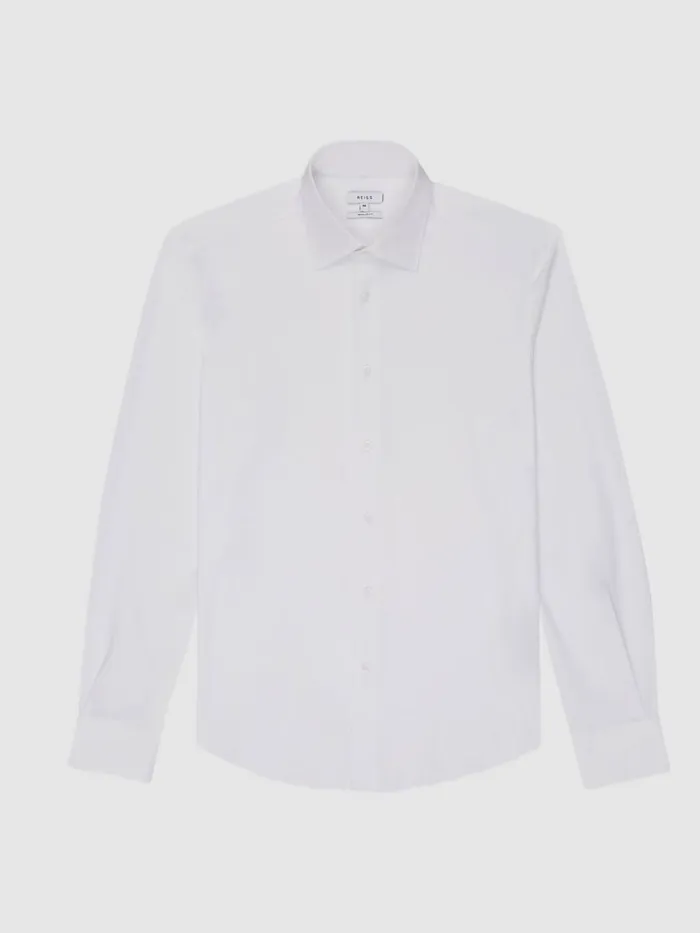Men Reiss Shirts Voyager Travel Shirt White
