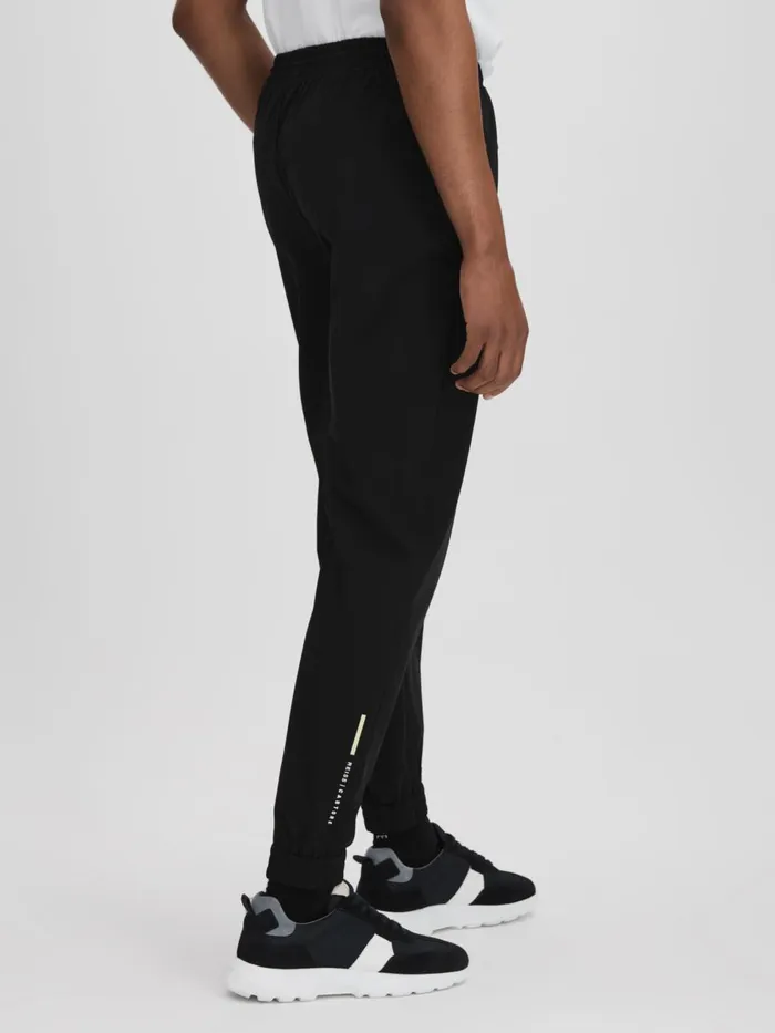 Men Reiss Sweats Hoodies and Joggers Dax Castore Water Repellent Track Pants Onyx Black