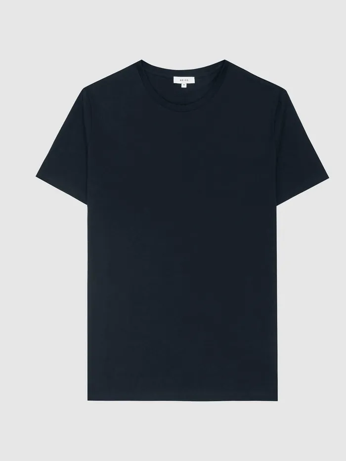 Men Reiss TShirts Bless Marl Crew Neck TShirt Aquamarine Blue