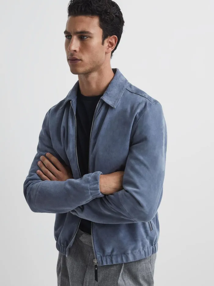 Men Reiss TShirts Bless Marl Crew Neck TShirt Aquamarine Blue