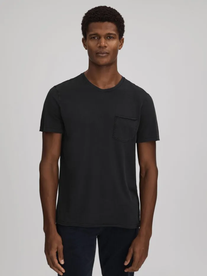 Men Reiss TShirts Crew Neck TShirt Black