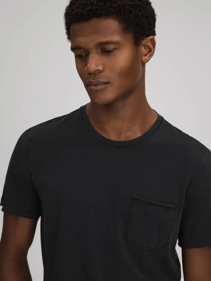Men Reiss TShirts Crew Neck TShirt Black