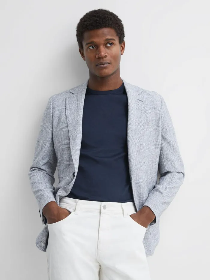 Men Reiss TShirts Day Mercerised Cotton Crew Neck TShirt Navy