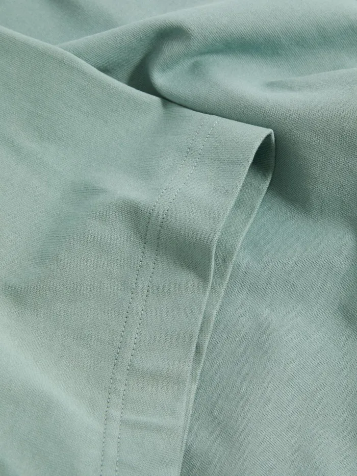 Men Reiss TShirts Tate Oversized Garment Dye TShirt Canton Green